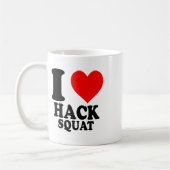 Ik hou van Hack Squat  Koffiemok (Links)