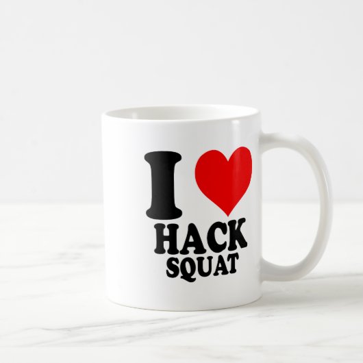 Ik hou van Hack Squat  Koffiemok (Rechts)