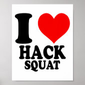 Ik hou van Hack Squat Poster (Voorkant)
