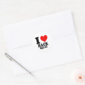 Ik hou van Hack Squat Ronde Sticker (Envelop)