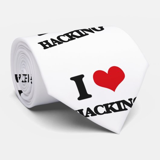 Ik hou van Hacking Stropdas (Opgerold)