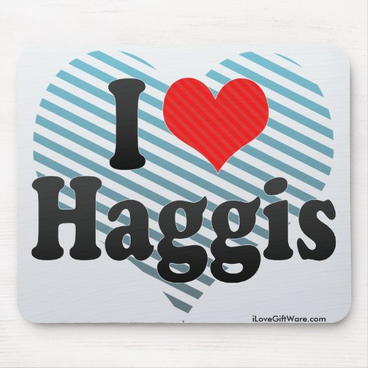 Ik hou van Haggis Muismat (Voorkant)
