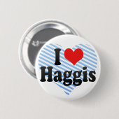 Ik hou van Haggis Ronde Button 5,7 Cm (Voorkant /achterkant)