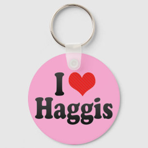 Ik hou van Haggis Sleutelhanger
