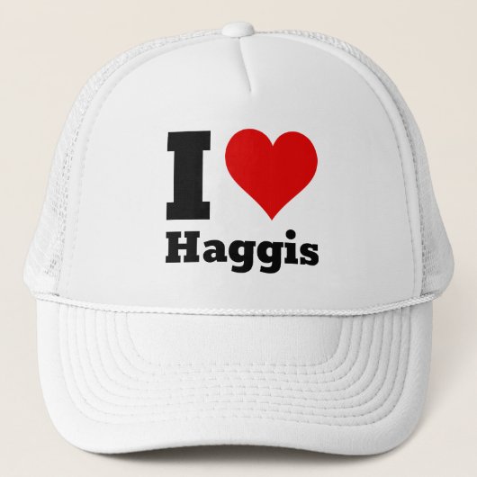 Ik hou van Haggis Trucker Pet (Voorkant)