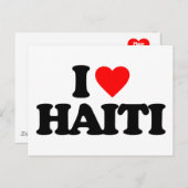 Ik hou van HAITI Briefkaart (Voorkant / Achterkant)