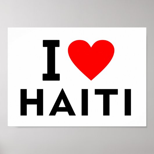 Ik hou van Haïti, net als het systeem voor hartrei Poster (Voorkant)