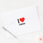 ik hou van hakka ronde sticker (Envelop)