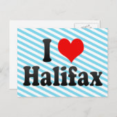 Ik hou van Halifax, Canada. I Love Halifax, Canada Briefkaart (Voorkant / Achterkant)