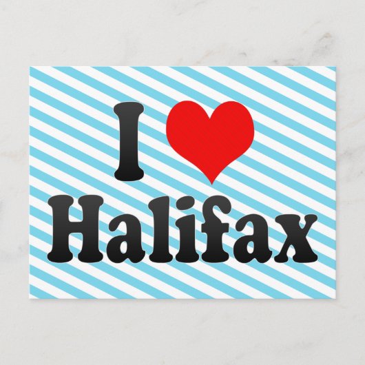 Ik hou van Halifax, Canada. I Love Halifax, Canada Briefkaart (Voorkant)