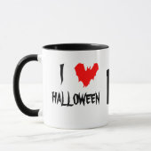 Ik hou van Halloween en zwarte koffie aanpasbaar Mok (Links)