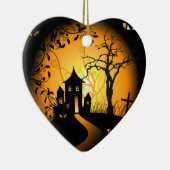 Ik hou van Halloween Keramisch Ornament (Rechts)