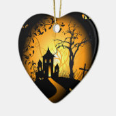Ik hou van Halloween Keramisch Ornament (Links)