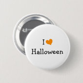 Ik hou van Halloween Ronde Button 5,7 Cm (Voorkant /achterkant)