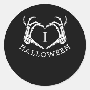 Ik hou van Halloween Ronde Sticker