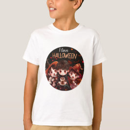 Ik hou van Halloween serie digitale print T-shirt