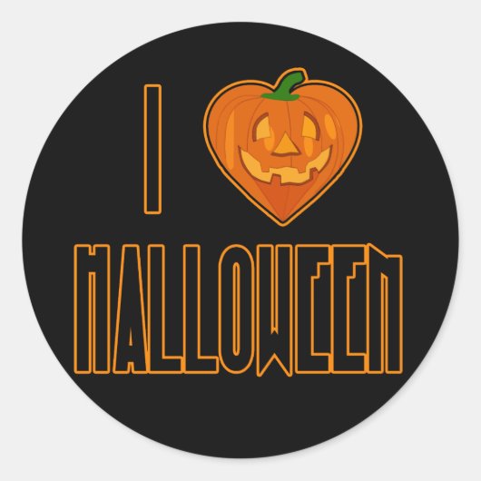 Ik hou van Halloween Stickers (Voorkant)