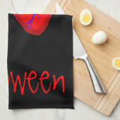 Ik hou van Halloween Theedoek (Quarter Fold)