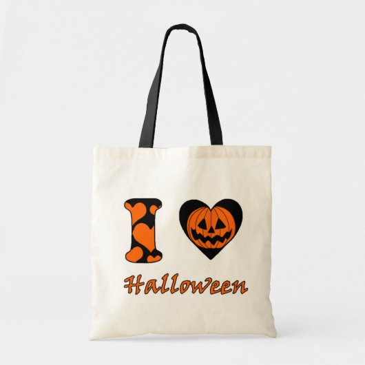 Ik hou van Halloween Tote Bag (Voorkant)