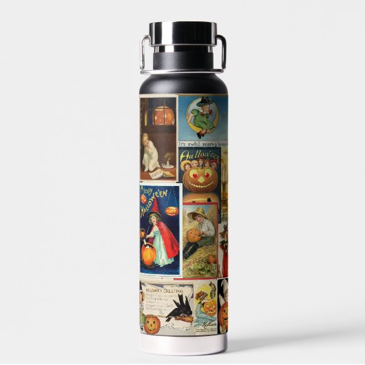 Ik hou van Halloween Wenskaarten Collage Waterfles (Achterkant)