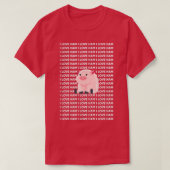 Ik hou van Ham Funny Pig T-shirt (Design voorkant)