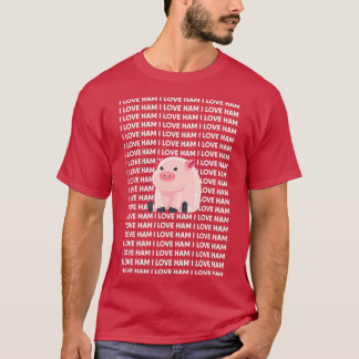 Ik hou van Ham Funny Pig T-shirt