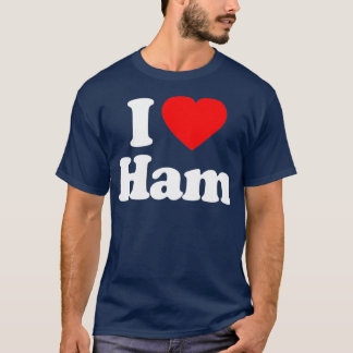 Ik hou van Ham Heart Funny T-shirt