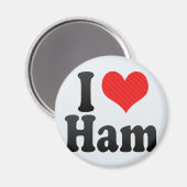 Ik hou van Ham Magneet (Voorkant / Achterkant)