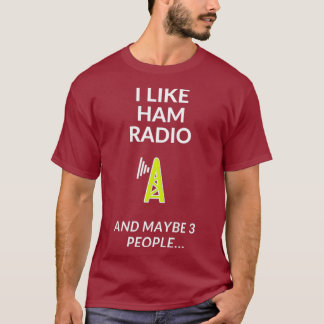 Ik hou van Ham Radio en andere 3 mensen T-shirt