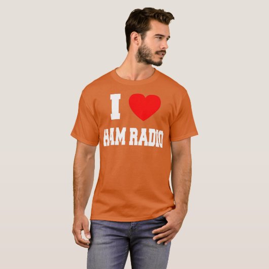 Ik hou van Ham Radio T-shirt (Voorkant volledig)
