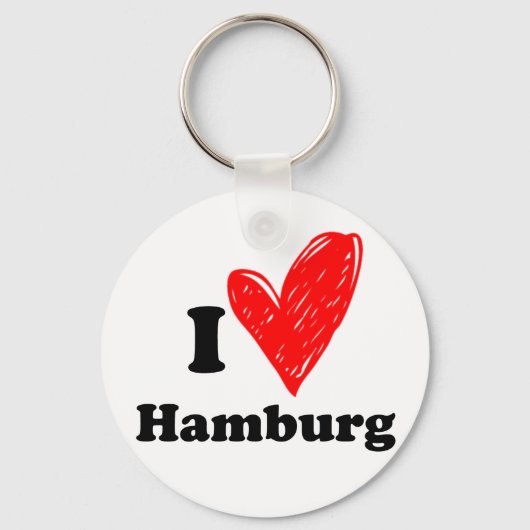 Ik hou van Hamburg Sleutelhanger (Voorkant)