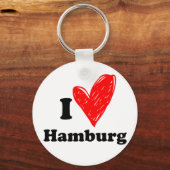Ik hou van Hamburg Sleutelhanger (Voorkant)