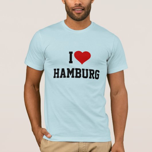 Ik hou van Hamburg T-shirt (Voorkant)