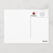 Ik hou van hamburgers briefkaart (Achterkant)