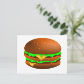 Ik hou van hamburgers briefkaart (Staand voorkant)