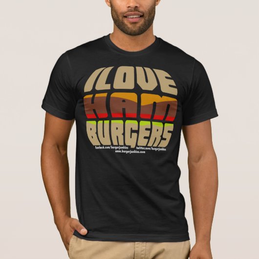 Ik hou van hamburgers T-Shirt (Voorkant)