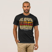 Ik hou van hamburgers T-Shirt (Voorkant volledig)
