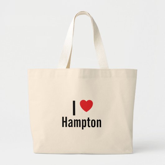 Ik hou van Hampton Grote Tote Bag (Voorkant)