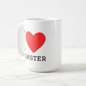 Ik hou van hamster koffiemok (Voorkant links)