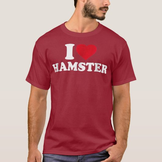 Ik hou van hamster t-shirt (Voorkant)