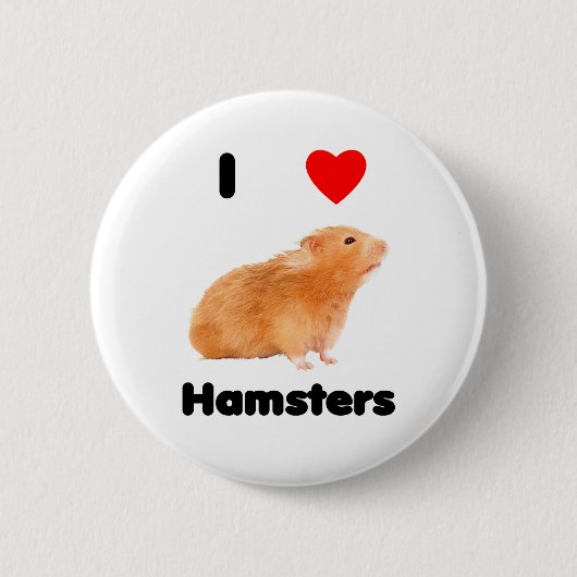 Ik hou van hamsters Button (Voorkant)