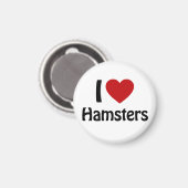Ik hou van Hamsters Magneet (Voorkant / Achterkant)