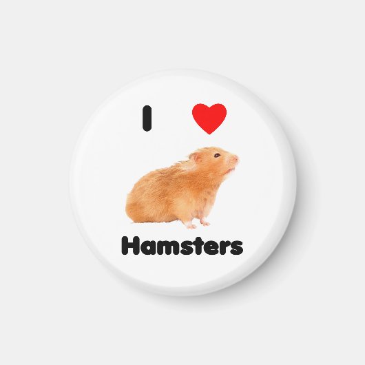 Ik hou van hamsters Magneet (Voorkant)