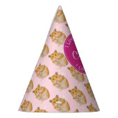 Ik hou van Hamsters Pink Hamster Pattern Feesthoedjes (Links)