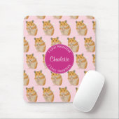 Ik hou van Hamsters Pink Hamster Pattern Muismat (Met muis)