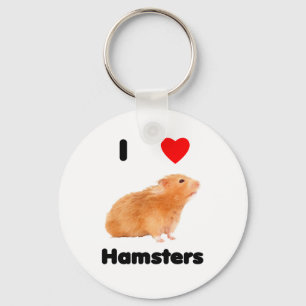 Ik hou van hamsters Sleutelhanger