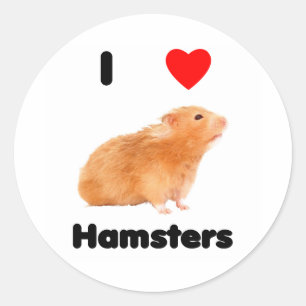 Ik hou van hamsters Sticker