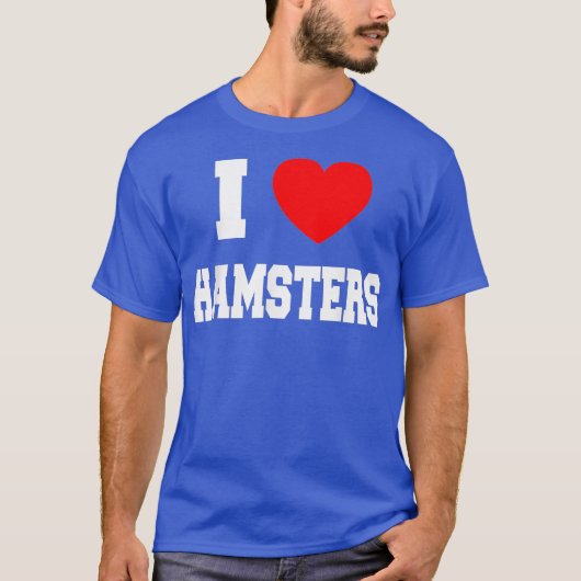 Ik hou van hamsters t-shirt (Voorkant)