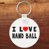 Ik hou van Hand Ball Sleutelhanger (Voorkant)