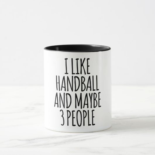 Ik Hou Van Handbal En Misschien 3 Mensen Mok (Midden)